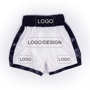 Haute qualité 100% Polyester Polyester hommes Muay Thai Shorts coupe ample sport combat porter Arts martiaux formation Muay Thai Shorts - Product Image 5