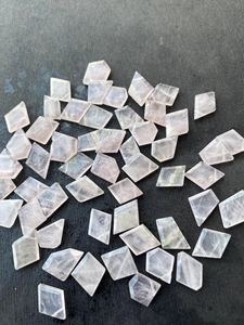 Handmade Natural Rose Quartz Slice Table Cut Gemstone Healing Crystal Beads 8-14 MM Necklace Bracelet Making Beads - Product Image 2