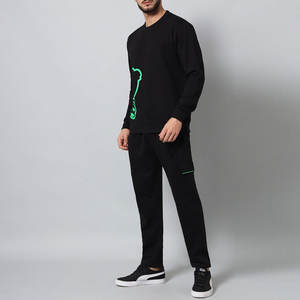 Loose Fit Pants And Crew Neck Long Sleeved Set Mens Tracksuit Classic Zipper <b>Jacket</b> And Pants Mens Sweat <b>suit</b> - Product Image 3