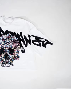 Ropa de calle personalizada fabricante Boxy Fit Distress venta al por mayor lavado ácido camisetas para hombres precio barato hombres transpirable algodón camiseta - Product Image 4