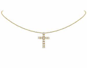 Colgante de cruz de lujo estilo hip hop con incrustaciones de moissanita y diamantes para hombre en plata de ley S925 - Product Image 4