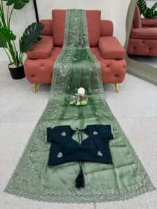 Beautiful Designer Saree With <b>Thread</b> & Sequence Work - Product Image 2