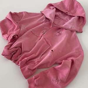 Acid Wash Women <b>Tracksuit</b> Set Women Streetwear Vintage Distressed Embroidery Terry Hoodie and Sweatpants Women Sweatsuit Set - Product Image 6