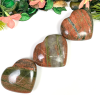 Meilleure qualité Offre Spéciale cristal naturel Unakite coeur Unakite pierres précieuses cœurs Unakite en forme de cœur pierres de guérison décoration de la maison