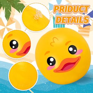 Divertido Pelota de Playa Inflable con Forma de Pato, 16 Pulgadas, PVC, Juguete para Piscina, Amarillo, Juegos Acuáticos, Recuerdos para Fiestas de Verano - Product Image 3
