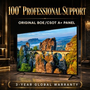 Écran industriel géant de 100 pouces, panneau d'origine BOE/CSOT, cadre métallique renforcé, utilisation en salle d'affaires prestigieuse, Smart <span class=keywords><strong>TV</strong></span> - Product Image 6
