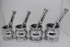 Mortero de aluminio para cocina, mortero de aluminio para uso doméstico y Camping de alta calidad disponible en diferentes tamaños a los precios más baratos - Product Image 3