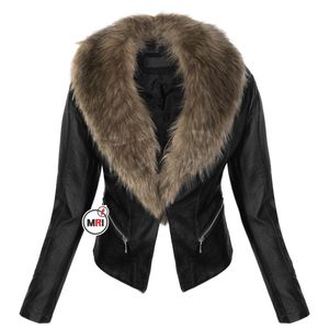 Chaqueta de Motociclista de Cuero de Oveja Genuino para Mujer, Estilo Bomber Corto, Moda Primavera, Chaqueta de Cuero Real para Mujer - Product Image 2