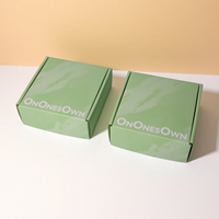 Boîte postale personnalisée de couleur verte pour petites entreprises, accessoires d'emballage imperméables pour ongles à presser