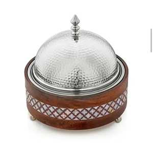 หม้อปรุงอาหารโลหะทรงกลมพร้อมฝาปิดที่ปลอดภัยช่วยให้อาหารสดและอบอุ่นเหมาะสำหรับการรับประทานอาหารอย่างเป็นทางการหรือใช้ในบ้านทุกวัน - Product Image 5