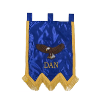 Ordre en gros du drapeau et des bannières de l'étoile de l'Est avec des accessoires d'affichage maçonniques d'artisanat brodé