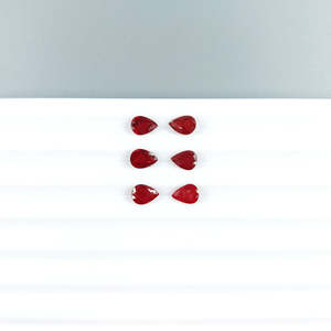 Pierres précieuses naturelles africaines non traitées, rubis taille marquise 5x7mm, perles calibrées, cristal rouge, accessoires de bijouterie, traitées thermiquement - Product Image 1