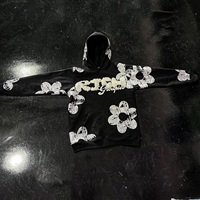 Personalizable Margarita Imprimir Puff Sudadera Con Capucha XS Tamaño 3D Streetwear Hombres Mujeres Bordado Tela Patrón Invierno Otoño Primavera