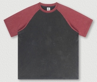 YKH 285GSM Oversize manga corta verano 100% algodón venta al por mayor peso pesado alta calidad logotipo personalizado camiseta para hombres