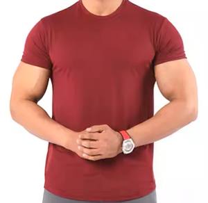 Camiseta de punto con letras para hombre de alta calidad 100% algodón diseño OEM personalizado - Product Image 1