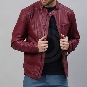 Créez votre propre veste en cuir tendance de haute qualité pour homme au meilleur prix, veste en cuir à manches longues - Product Image 4