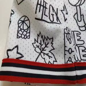 Quantité en vrac 100% Polyester All Over Mesh Sublimation Broderie basket-ball shorts Hommes Confort Ceinture Élastique Shorts - Product Image 4