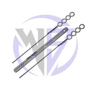 Bipod Draffin avec plaque Magauran, support complet pour la bouche et la langue, instruments chirurgicaux en acier inoxydable - Product Image 3