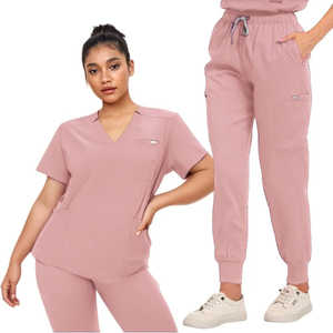 Ensembles de blouses médicales unisexes de qualité supérieure, en tissu peigné et élasthanne, légers, avec détection d'aiguilles, pour hôpital - Vente chaude - Product Image 5