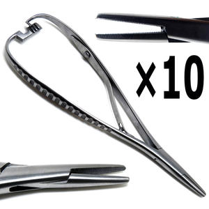 Instrumento quirúrgico de acero inoxidable para ortodoncia Dental Mathieu de 10mm, fuente de alimentación Manual de 14cm con soporte de aguja de punta estándar - Product Image 1