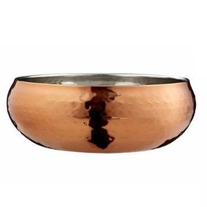 Set 2 Eco Friendly Handmade Flower Design Serving Bowl Custom Color High Quality Metal Wood Dishwasher Safe Home Use <b>Table</b> Decor - Product Image 2