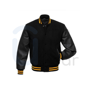 Vestes de Baseball College pour Femmes Veste en Cuir pour Hommes Style High Street Vente en Gros Service OEM pour la Chasse Sports Baseball Top - Product Image 5