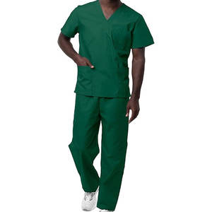 2025 gommages médicaux pour hommes élégants personnalisés confortables Polyester sergé Spandex vêtements de travail respirant ignifuge pour les médecins - Product Image 6