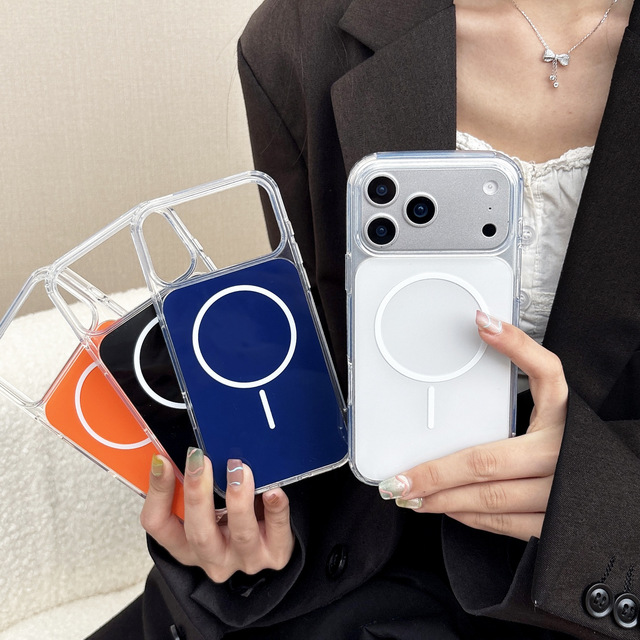 Factory Wholesale Shockproof TPU+Acrylic 2200GS Colorful Magnetic Phone case for iPhone 17 16 15 14 13 12 11 Pro Max Plus