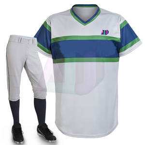 Tenues de baseball personnalisables, grandes tailles, 100 % polyester, séchage rapide, respirantes, légères, faciles à porter pour les entraînements et les matchs - Product Image 2