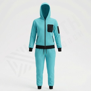 Conjuntos Deportivos de Algodón para Mujer, los Más Vendidos, Personalizables, Transpirables, de Secado Rápido, con Patrón Liso, Ropa Deportiva Premium de Lona - Product Image 1