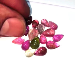 352 Uds turmalina múltiple Natural 5x3 6x4 7x5mm pera ovalada 4 5mm cabujón redondo 212 Cts lote Iroc ventas cabina de piedras preciosas sueltas US $146 - Product Image 6