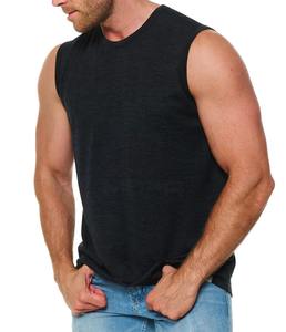 เสื้อกล้ามผู้ชายคุณภาพสูง ผ้าฝ้าย 100% แห้งเร็ว ระบายอากาศได้ดี เหมาะสำหรับออกกำลังกาย ฟิตเนส ลำลอง เพาะกาย ปรับแต่งได้ - Product Image 3