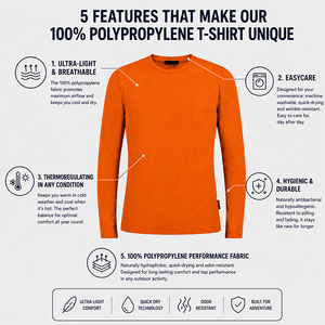 Camiseta Térmica Deportiva de Manga Larga para Hombre, Personalizada al por Mayor, 100% Polipropileno Transpirable, de Secado Rápido y Ecológica para Deportes - Product Image 4