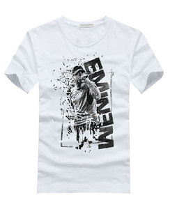 Camiseta de cuello redondo de algodón 100% de alto gramaje para hombre, estilo urbano, de fábrica directa, ropa de moda, logotipo personalizado, OEM, ODM, corte holgado, MOQ bajo - Product Image 2