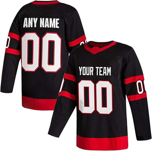 Jersey de Hockey sobre Hielo Personalizado de Alta Calidad, Impermeable, sin Costuras, de Poliéster, con Logotipo Bordado - Product Image 2