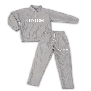 Conjunto deportivo personalizado de verano, sudadera para correr al por mayor, chándal impermeable con diseño de logotipo estampado, chándal de invierno a prueba de viento, tejido informal - Product Image 5