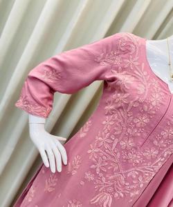 TOP DE TRABAJO BORDADO DE RAYÓN DE DISEÑADOR PALAZZO CON DUPATTA FESTIVE WEAR PRECIO AL POR MAYOR ROPA ÉTNICA CONJUNTO DE DISEÑADOR BABAY PINK - Product Image 2