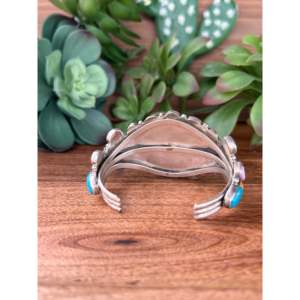 Larry Kaye Fashion <b>Cuff</b> <b>Bracelet</b> Multi-Strone and Sterling <b>Silver</b> - Product Image 4