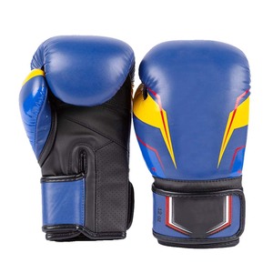 Guantes de boxeo de cuero sintético Tecnología de gama alta Fabricación Guantes de boxeo de cuero Pu - Product Image 1