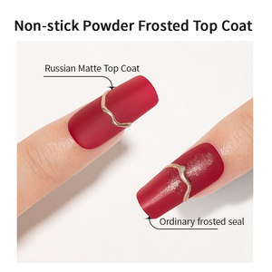 R S ongles en gros poudre antiadhésive russe mat couche de finition marque privée 10g Gel de couche de finition givré pour Chrome - Product Image 5