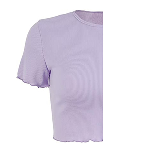 LimSlim Fit-camisetas de cuello redondo para mujer, material de mezcla de algodón elástico, transpirable y agradable a la piel - Product Image 5