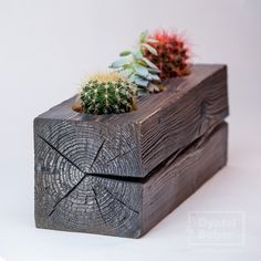 HANDICRAFTS Wooden Flowerpot Wishing <b>Well</b> Planter Backyard <b>Garden</b> Decor Creative Wooden Planters Bark Flower Pots <b>Garden</b> - Product Image 2