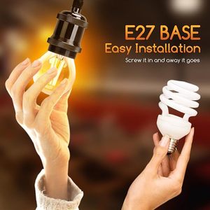 หลอดไฟไส้หลอด LED 350LM 4W สไตล์วินเทจ E27 G45แสงอุ่น2300K หลอดฟลูออเรสเซนต์ประหยัดพลังงาน45X73H มม. - Product Image 4