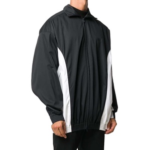 Custom Logo <b>Men</b> Anorak Windbreaker Jacket With Color Blocked Design and Front Storage Pocket Customizable Jacket - Product Image 2