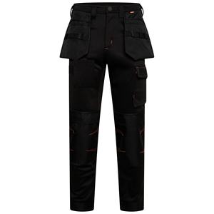 Pantalon Cargo Noir Haute Visibilité pour Homme Cordura Multi-Outils Poche Respirante Polyester Vêtements de Travail Antistatique Travail Robuste - Product Image 1