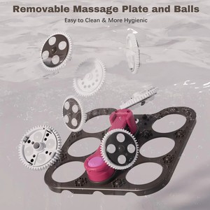 Masseur de pieds portable télécommandé - Baignoire chauffante électrique pliable pour la thérapie par bain de pieds - Product Image 4