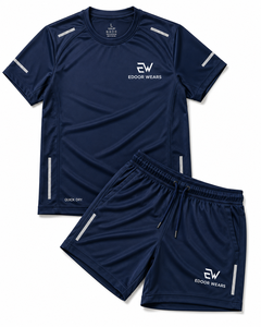 Conjunto Deportivo de Secado Rápido para Hombre, Camiseta Deportiva Transpirable de Manga Corta y Pantalones Cortos, Conjunto de Entrenamiento de Verano - Product Image 4