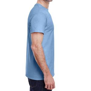 T-shirt de fitness de couleur unie pour hommes Chemise d'entraînement respirante coupe ajustée pour la course à pied Sports Activewear Summer Tee - Product Image 5