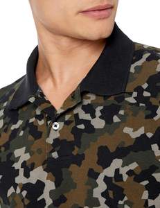 Polo d'uniforme personnalisé avec logo brodé pour vêtements du personnel polo unisexe pour polo de style camouflage - Product Image 2