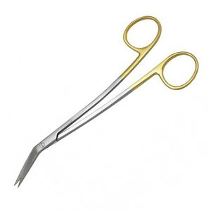 Ciseaux chirurgicaux allemands à double courbe en acier inoxydable La Grange Design Gold Tissue Dental Gum Instrument Ciseaux à gomme - Product Image 3